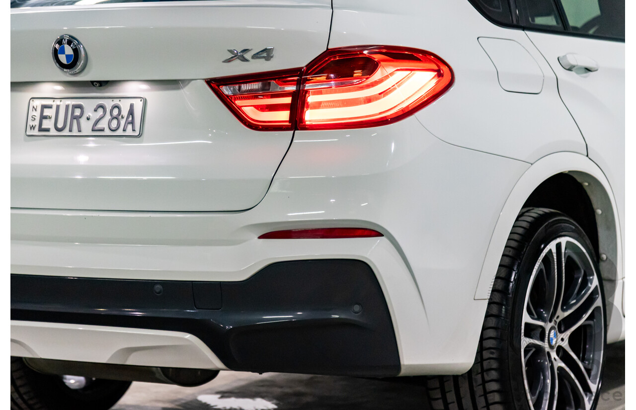8/2014 BMW X4 Xdrive M Sport 20d F26 MY15 5d Coupe Alpine White Turbo Diesel 2.0L