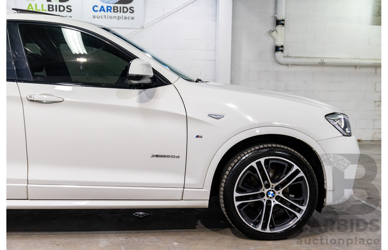 8/2014 BMW X4 Xdrive M Sport 20d F26 MY15 5d Coupe Alpine White Turbo Diesel 2.0L