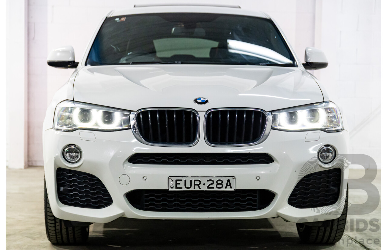 8/2014 BMW X4 Xdrive M Sport 20d F26 MY15 5d Coupe Alpine White Turbo Diesel 2.0L
