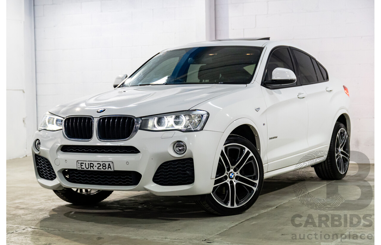 8/2014 BMW X4 Xdrive M Sport 20d F26 MY15 5d Coupe Alpine White Turbo Diesel 2.0L