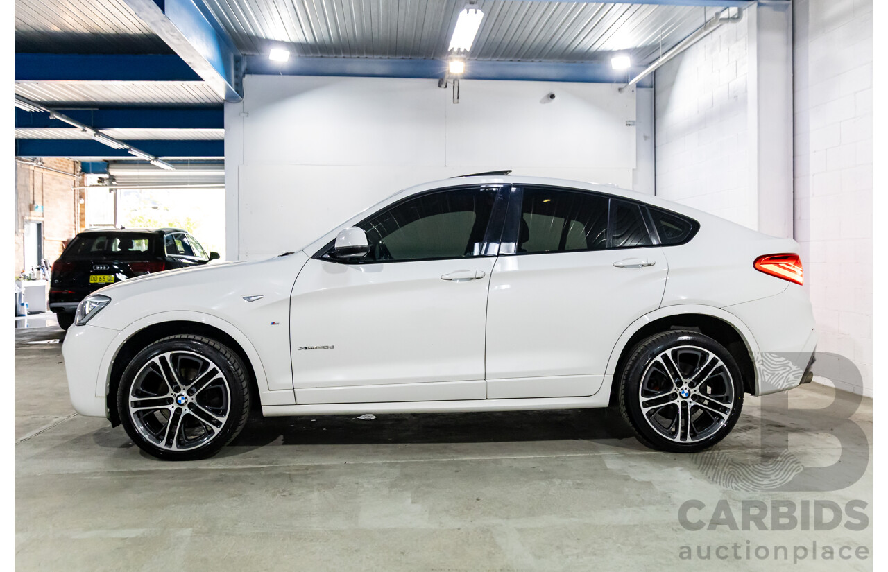 8/2014 BMW X4 Xdrive M Sport 20d F26 MY15 5d Coupe Alpine White Turbo Diesel 2.0L