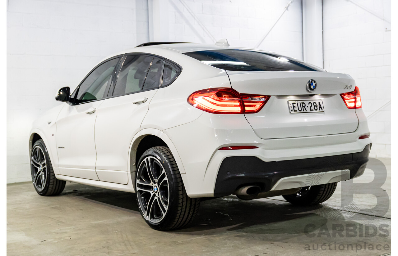8/2014 BMW X4 Xdrive M Sport 20d F26 MY15 5d Coupe Alpine White Turbo Diesel 2.0L