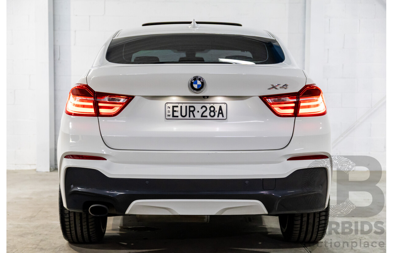 8/2014 BMW X4 Xdrive M Sport 20d F26 MY15 5d Coupe Alpine White Turbo Diesel 2.0L
