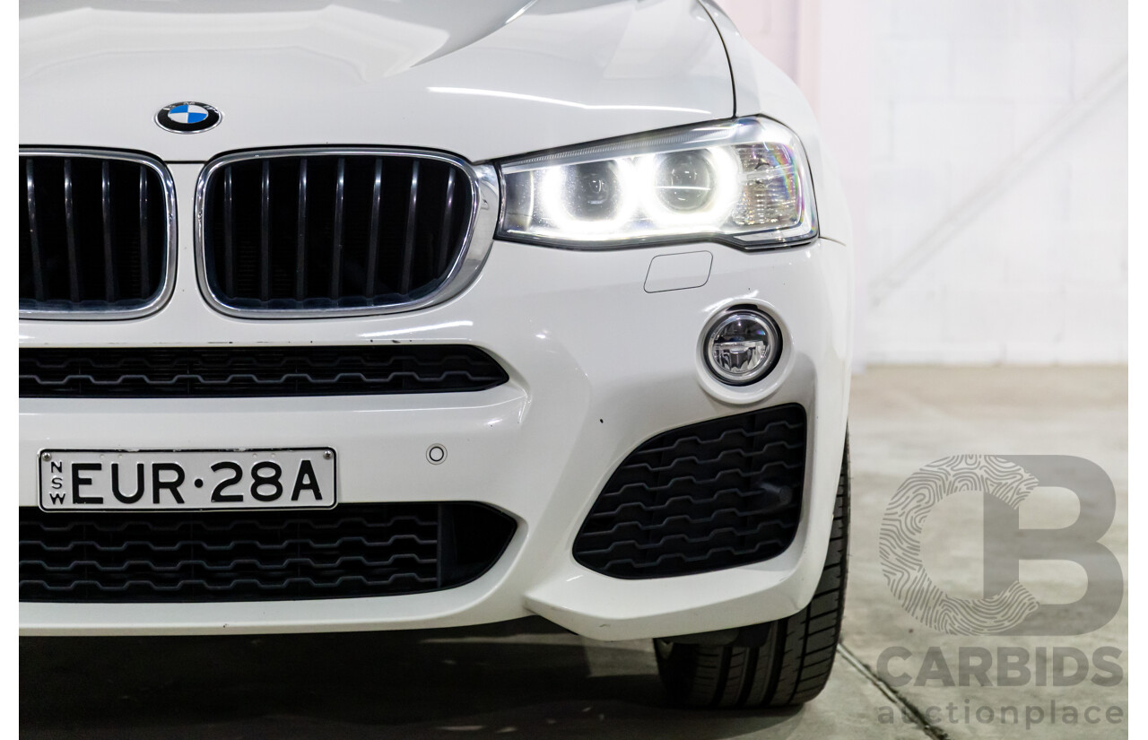 8/2014 BMW X4 Xdrive M Sport 20d F26 MY15 5d Coupe Alpine White Turbo Diesel 2.0L