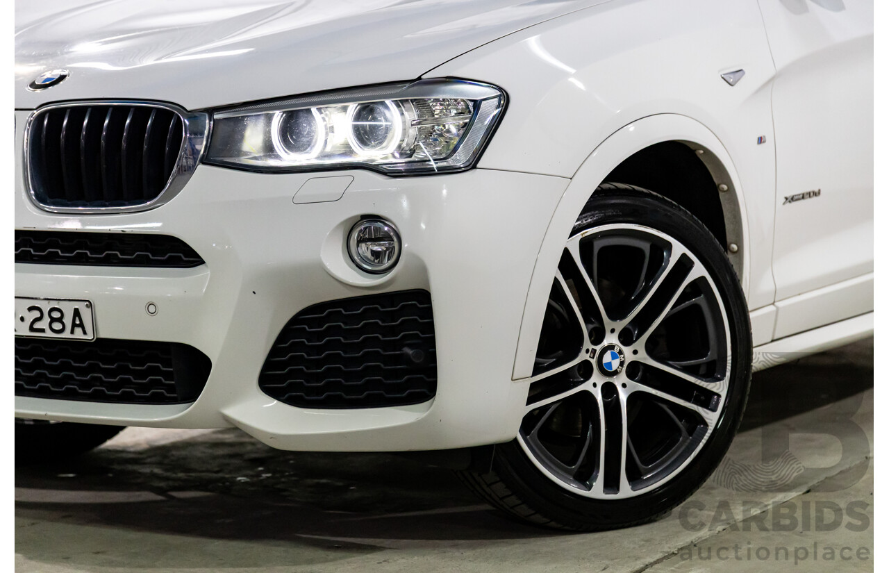 8/2014 BMW X4 Xdrive M Sport 20d F26 MY15 5d Coupe Alpine White Turbo Diesel 2.0L