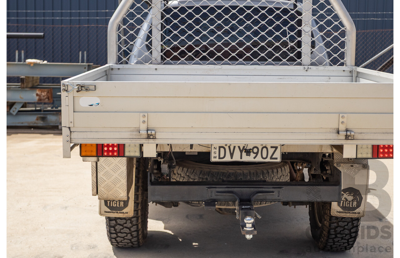 3/2015 Mitsubishi Triton GLX MN (4x4) MY15 Double Cab Utility Cool Silver Metallic Turbo Diesel 2.5L