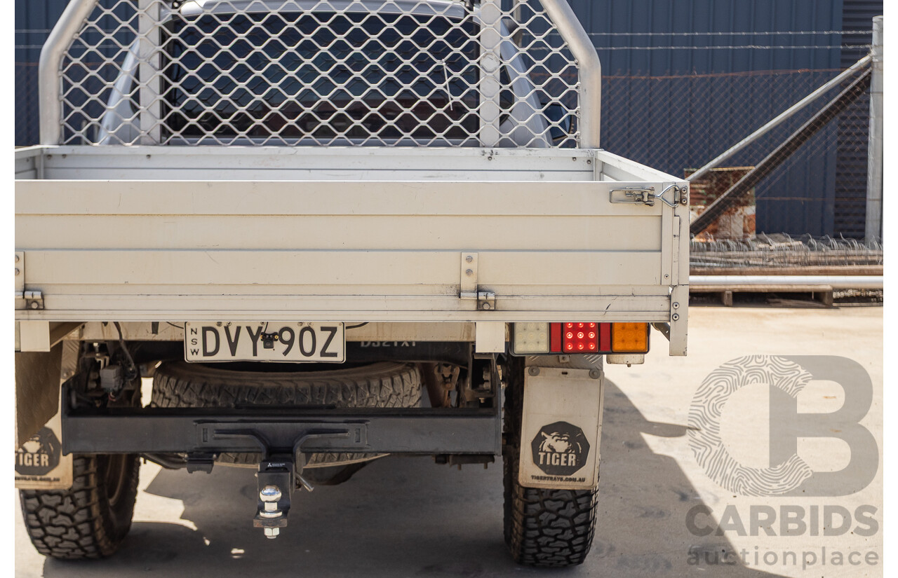 3/2015 Mitsubishi Triton GLX MN (4x4) MY15 Double Cab Utility Cool Silver Metallic Turbo Diesel 2.5L