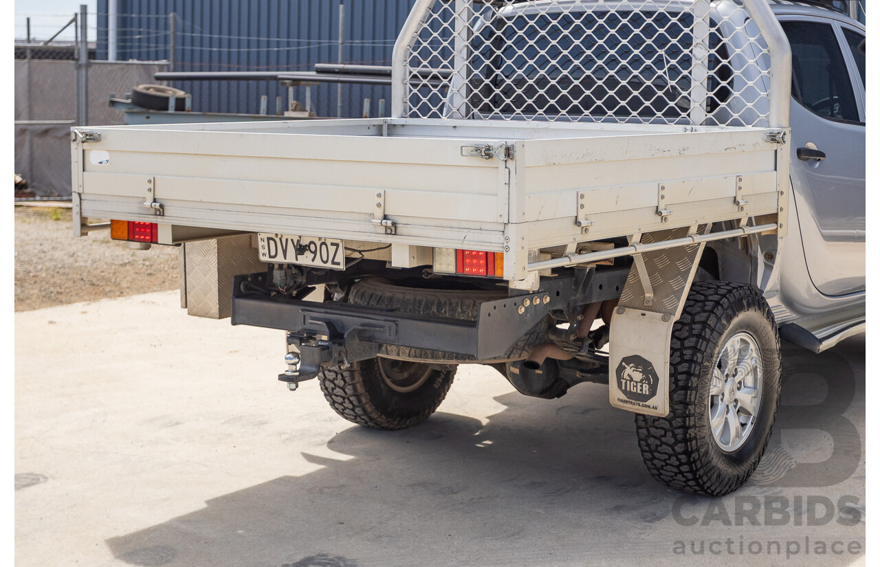 3/2015 Mitsubishi Triton GLX MN (4x4) MY15 Double Cab Utility Cool Silver Metallic Turbo Diesel 2.5L