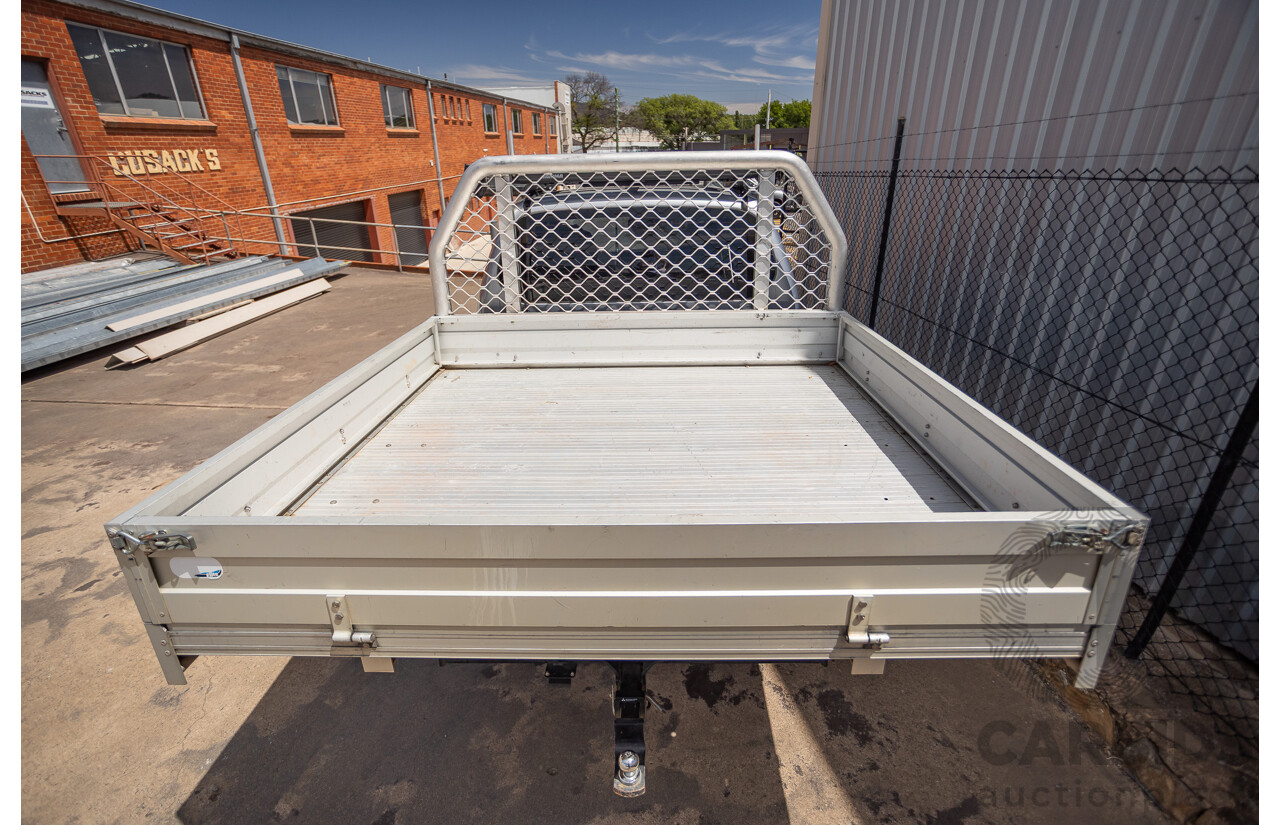 3/2015 Mitsubishi Triton GLX MN (4x4) MY15 Double Cab Utility Cool Silver Metallic Turbo Diesel 2.5L