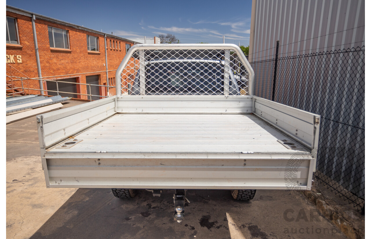 3/2015 Mitsubishi Triton GLX MN (4x4) MY15 Double Cab Utility Cool Silver Metallic Turbo Diesel 2.5L