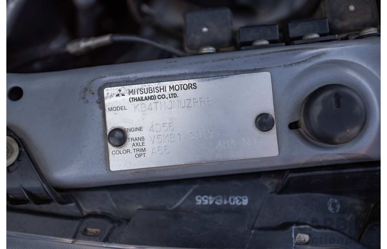 3/2015 Mitsubishi Triton GLX MN (4x4) MY15 Double Cab Utility Cool Silver Metallic Turbo Diesel 2.5L