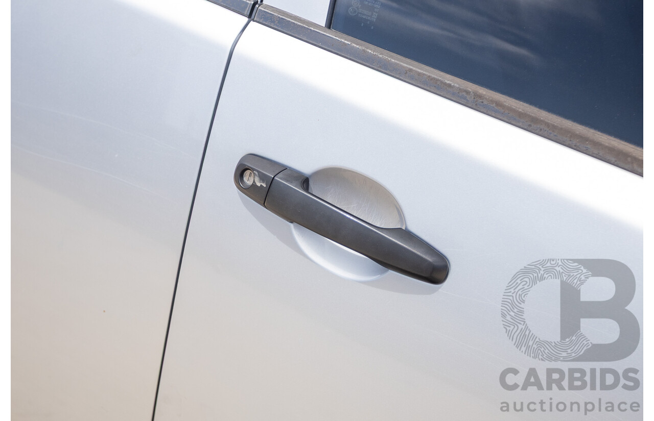3/2015 Mitsubishi Triton GLX MN (4x4) MY15 Double Cab Utility Cool Silver Metallic Turbo Diesel 2.5L
