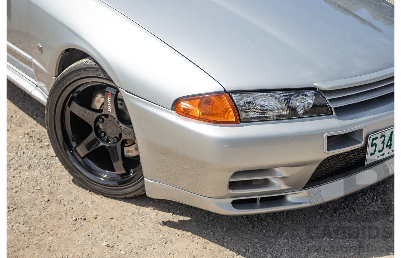 11/1989 Nissan Skyline GT-R Series 1 (AWD) BNR32 2d Coupe Silver Single Turbo 2.8L - Modified 493kw