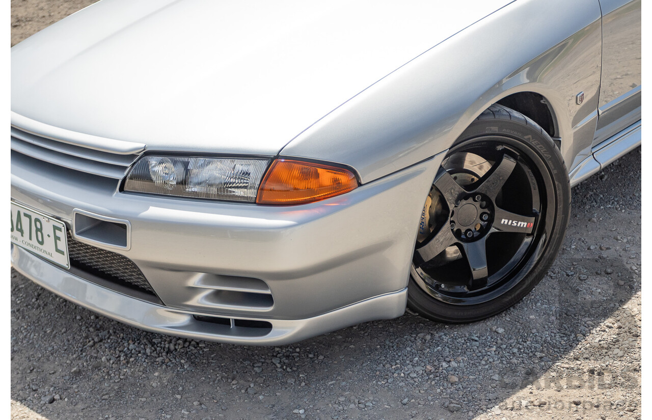 11/1989 Nissan Skyline GT-R Series 1 (AWD) BNR32 2d Coupe Silver Single Turbo 2.8L - Modified 493kw