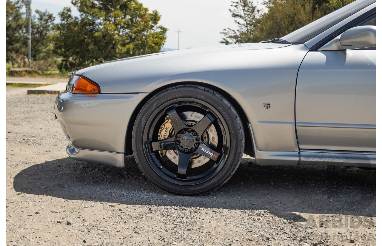 11/1989 Nissan Skyline GT-R Series 1 (AWD) BNR32 2d Coupe Silver Single Turbo 2.8L - Modified 493kw