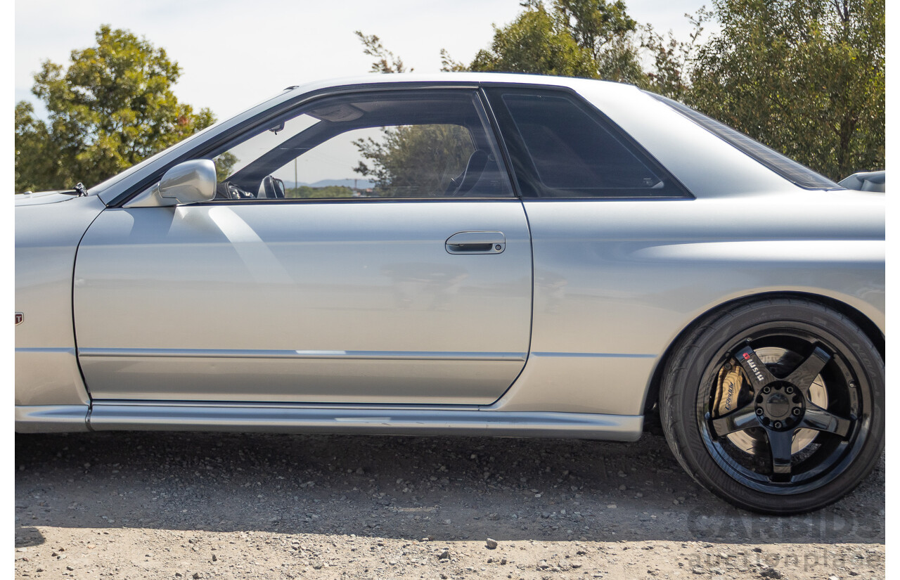11/1989 Nissan Skyline GT-R Series 1 (AWD) BNR32 2d Coupe Silver Single Turbo 2.8L - Modified 493kw