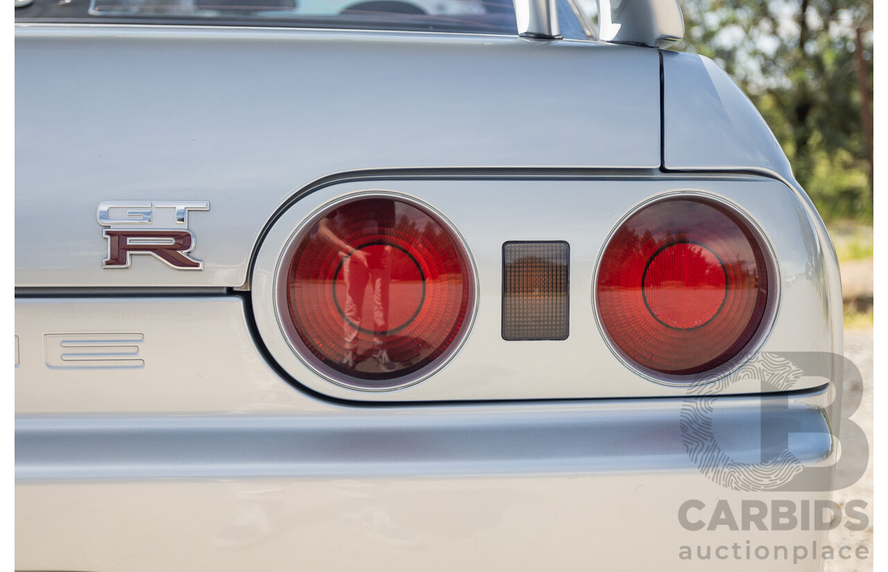 11/1989 Nissan Skyline GT-R Series 1 (AWD) BNR32 2d Coupe Silver Single Turbo 2.8L - Modified 493kw
