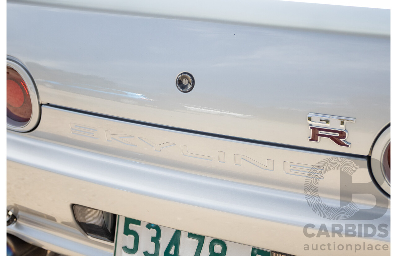 11/1989 Nissan Skyline GT-R Series 1 (AWD) BNR32 2d Coupe Silver Single Turbo 2.8L - Modified 493kw