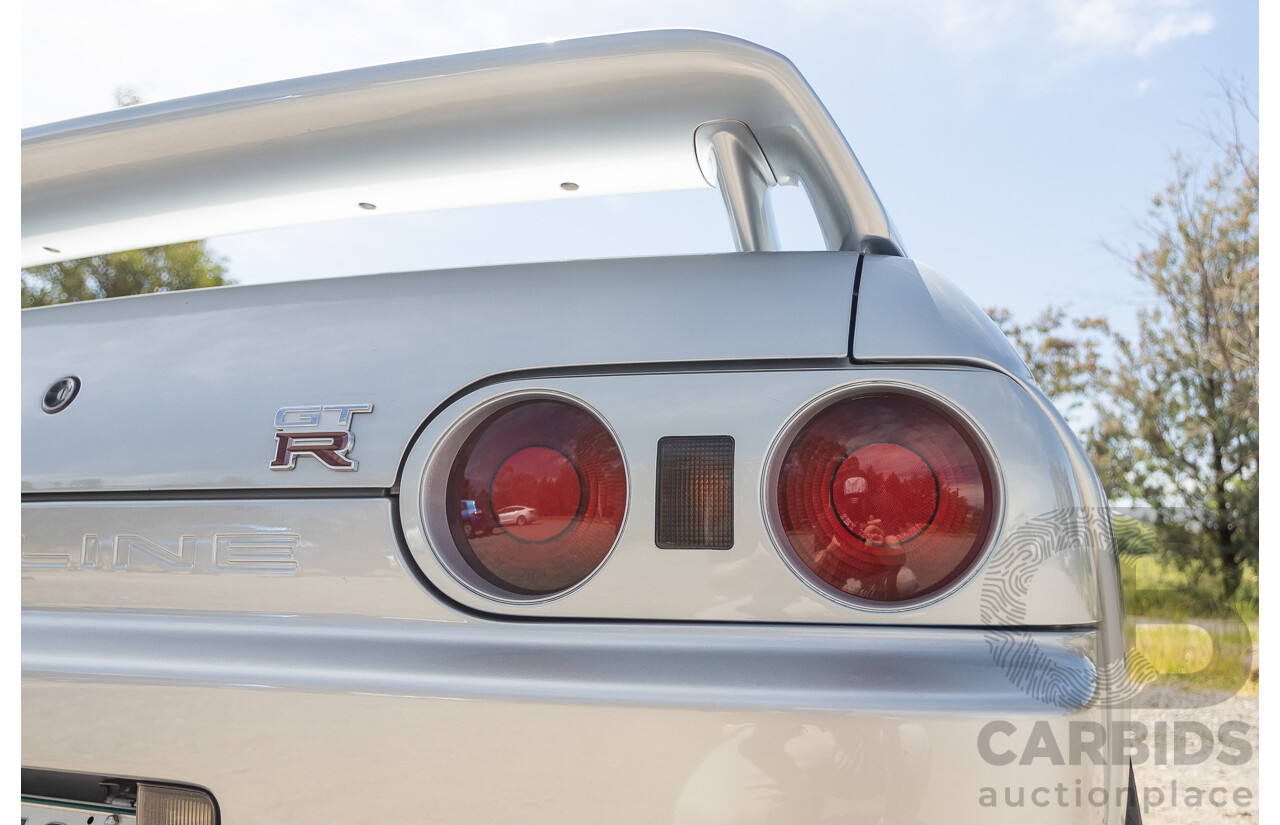 11/1989 Nissan Skyline GT-R Series 1 (AWD) BNR32 2d Coupe Silver Single Turbo 2.8L - Modified 493kw