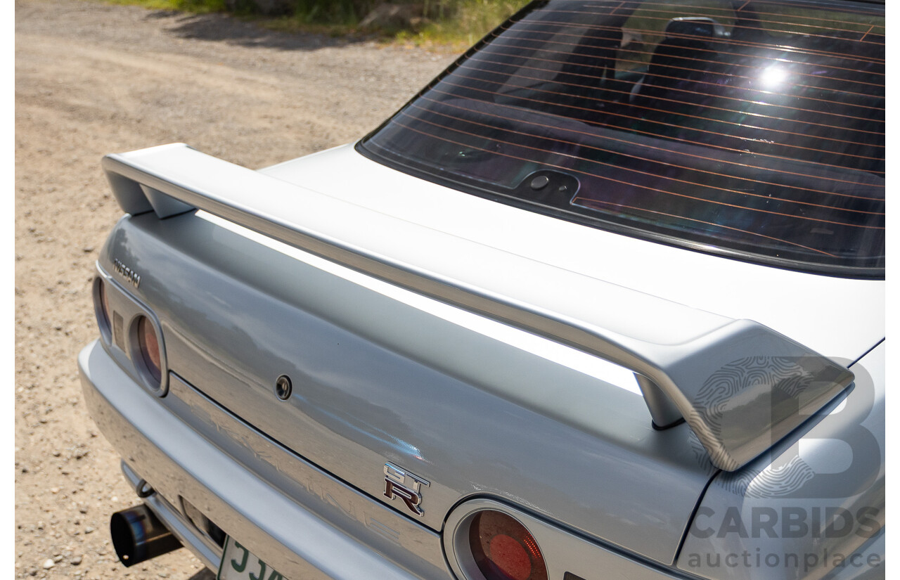 11/1989 Nissan Skyline GT-R Series 1 (AWD) BNR32 2d Coupe Silver Single Turbo 2.8L - Modified 493kw