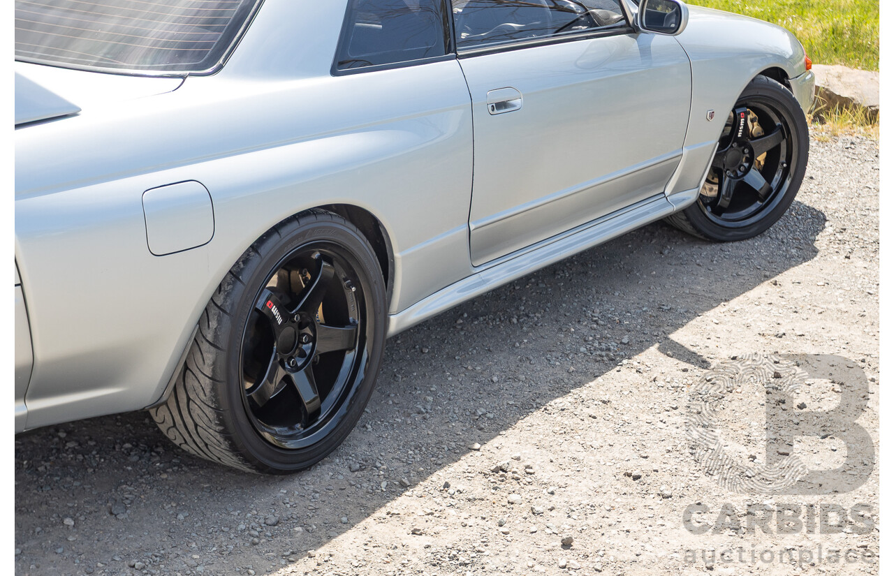 11/1989 Nissan Skyline GT-R Series 1 (AWD) BNR32 2d Coupe Silver Single Turbo 2.8L - Modified 493kw