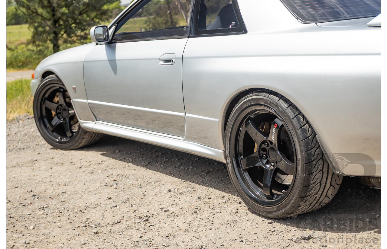 11/1989 Nissan Skyline GT-R Series 1 (AWD) BNR32 2d Coupe Silver Single Turbo 2.8L - Modified 493kw