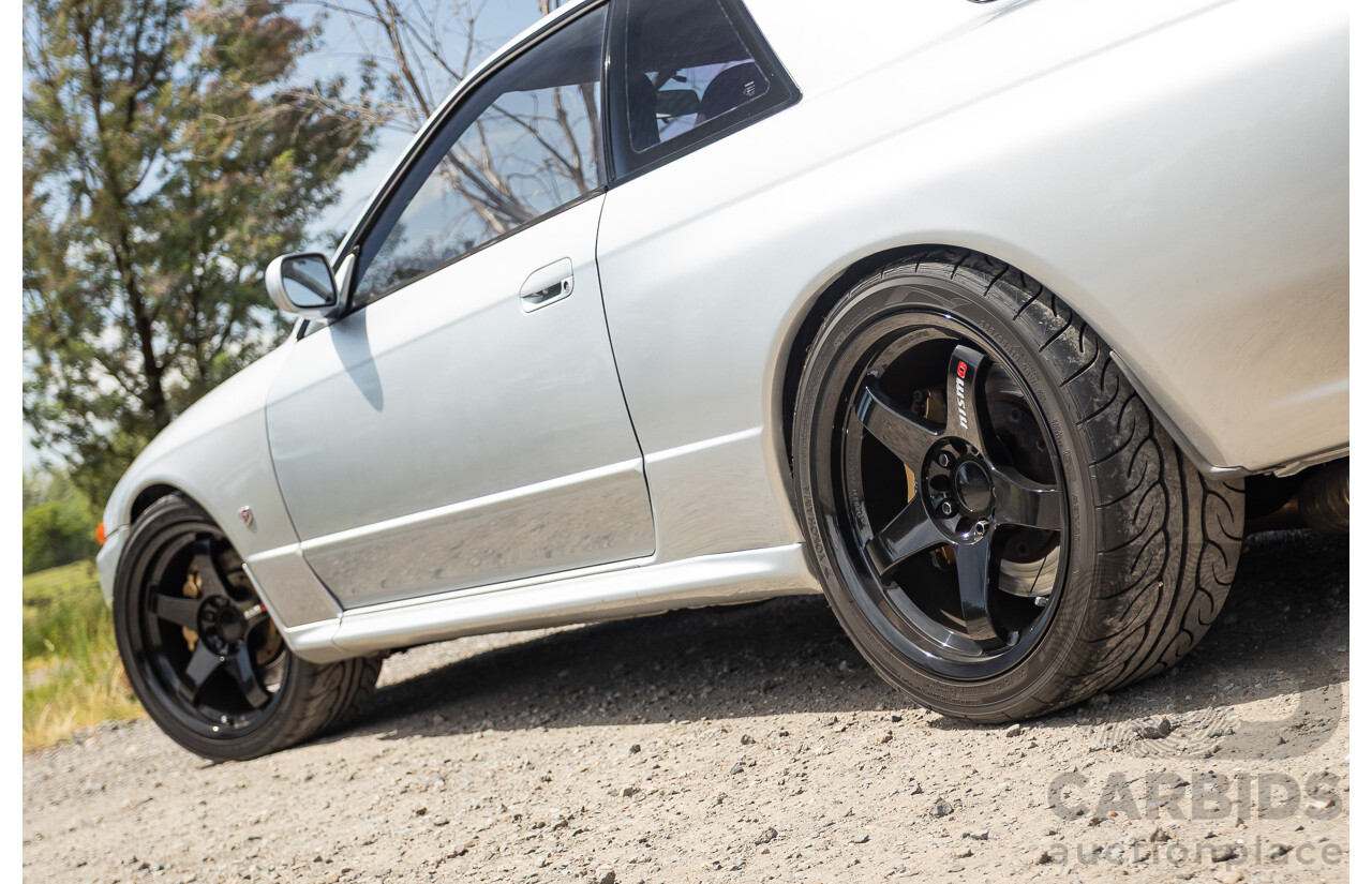 11/1989 Nissan Skyline GT-R Series 1 (AWD) BNR32 2d Coupe Silver Single Turbo 2.8L - Modified 493kw