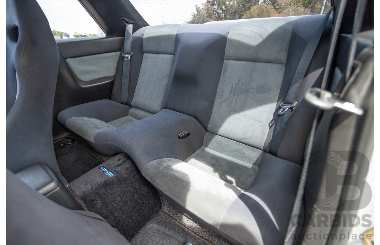 11/1989 Nissan Skyline GT-R Series 1 (AWD) BNR32 2d Coupe Silver Single Turbo 2.8L - Modified 493kw