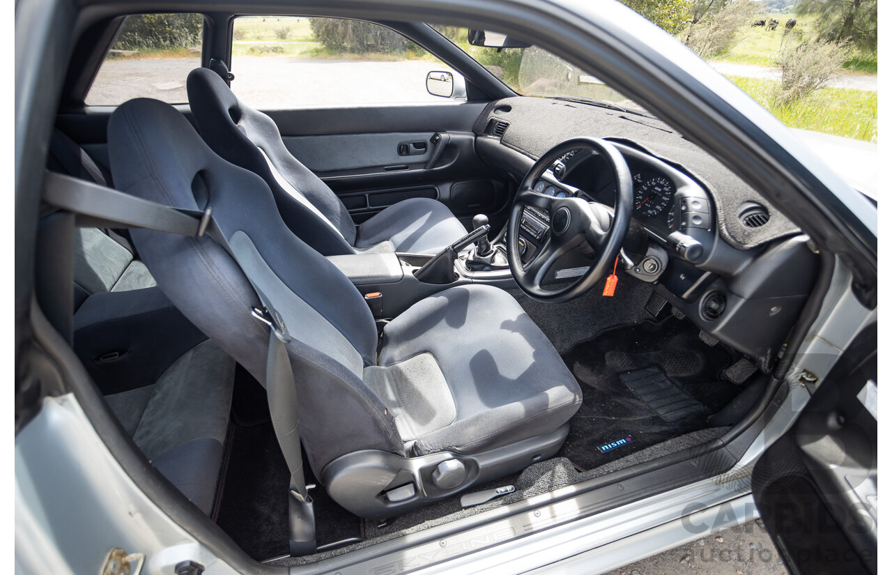11/1989 Nissan Skyline GT-R Series 1 (AWD) BNR32 2d Coupe Silver Single Turbo 2.8L - Modified 493kw