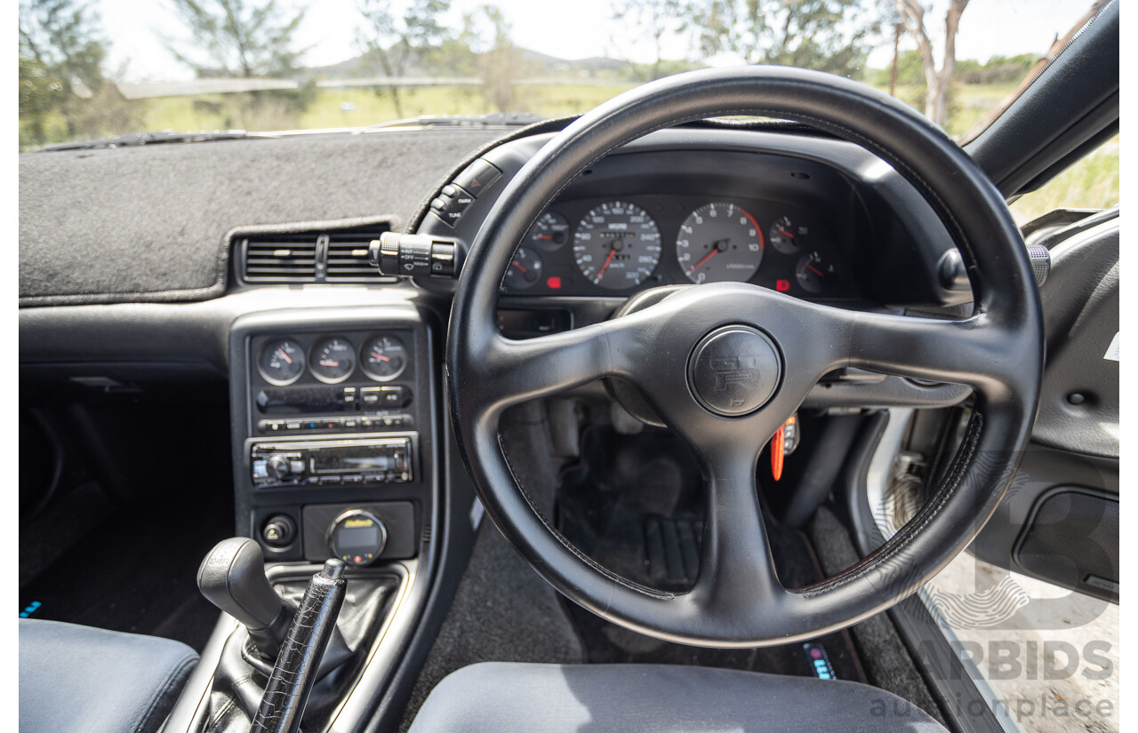 11/1989 Nissan Skyline GT-R Series 1 (AWD) BNR32 2d Coupe Silver Single Turbo 2.8L - Modified 493kw