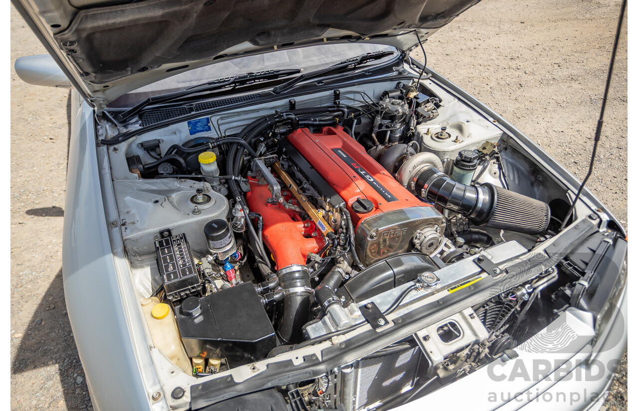 11/1989 Nissan Skyline GT-R Series 1 (AWD) BNR32 2d Coupe Silver Single Turbo 2.8L - Modified 493kw
