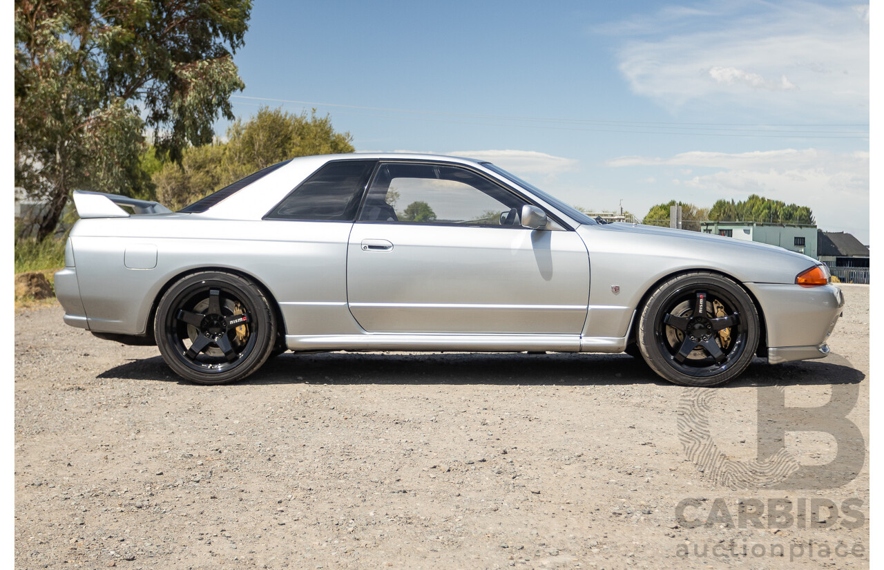 11/1989 Nissan Skyline GT-R Series 1 (AWD) BNR32 2d Coupe Silver Single Turbo 2.8L - Modified 493kw