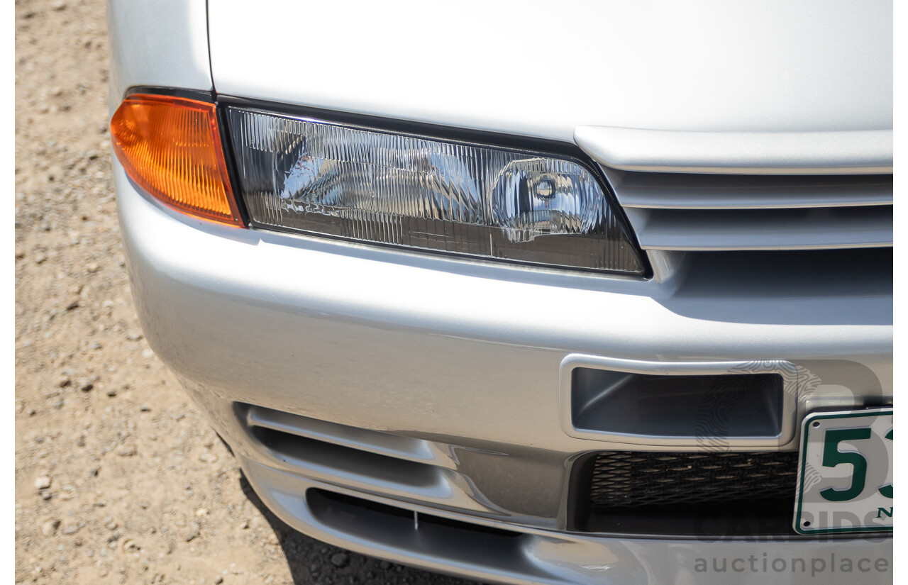 11/1989 Nissan Skyline GT-R Series 1 (AWD) BNR32 2d Coupe Silver Single Turbo 2.8L - Modified 493kw