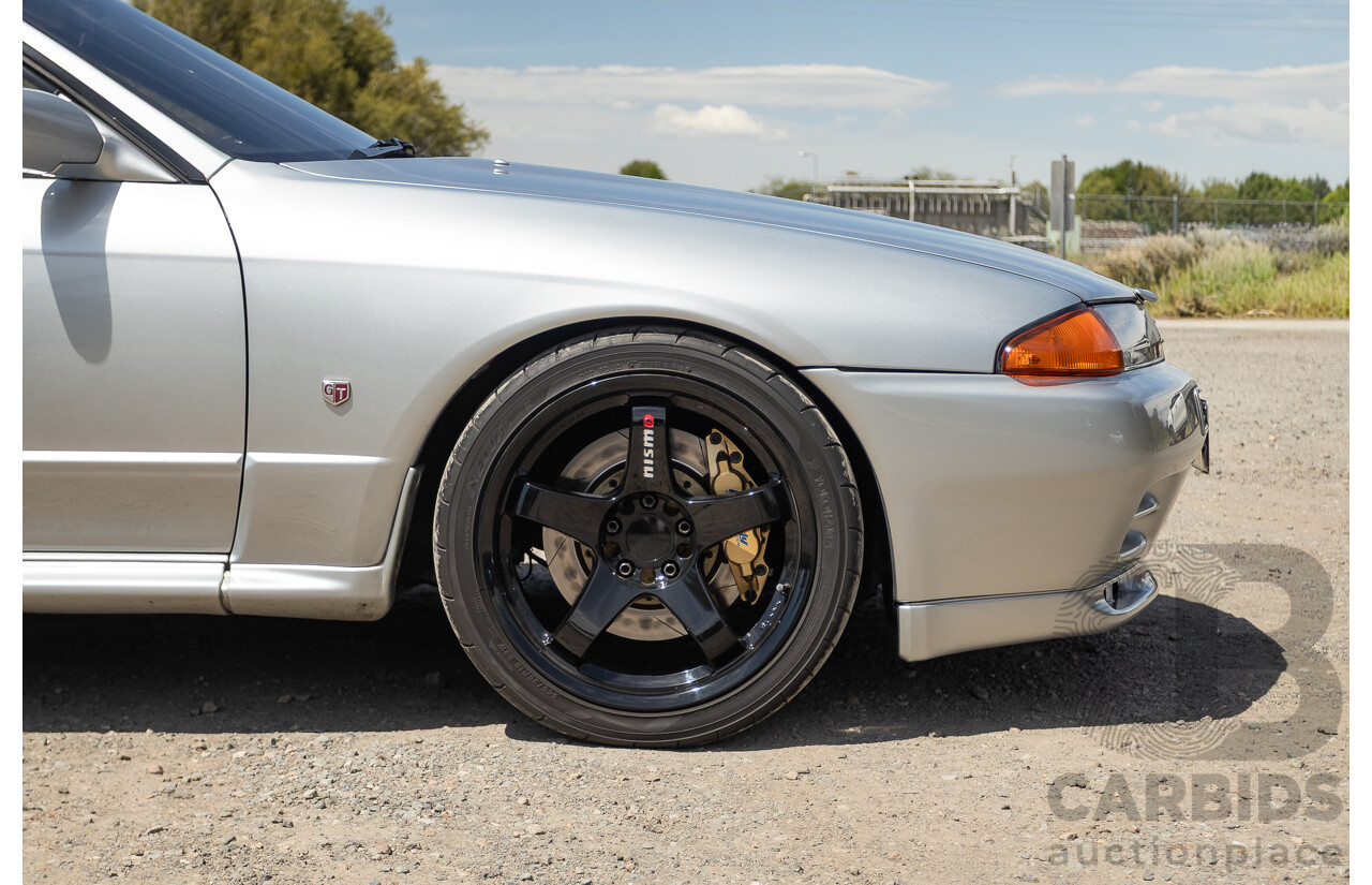 11/1989 Nissan Skyline GT-R Series 1 (AWD) BNR32 2d Coupe Silver Single Turbo 2.8L - Modified 493kw