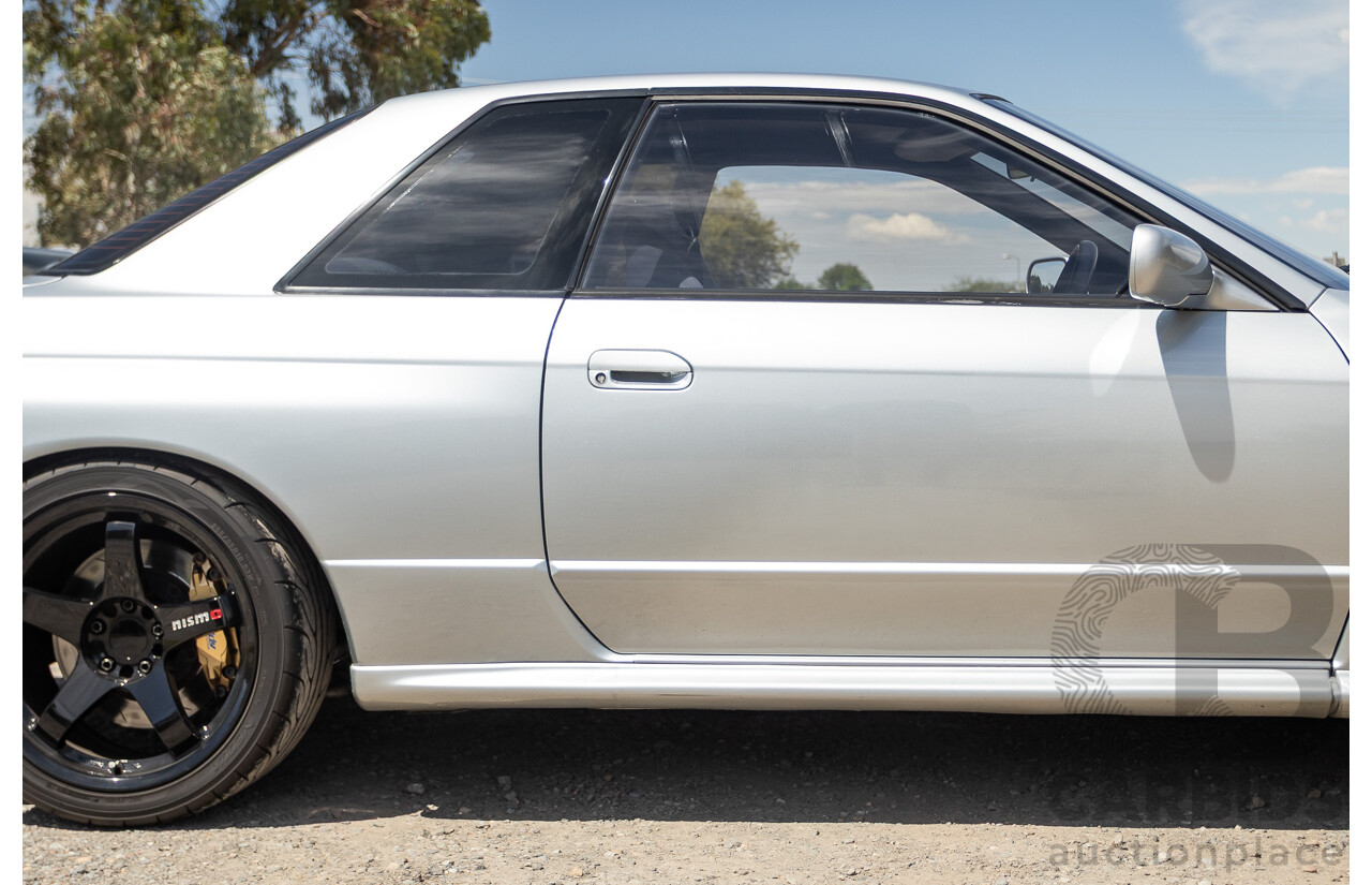 11/1989 Nissan Skyline GT-R Series 1 (AWD) BNR32 2d Coupe Silver Single Turbo 2.8L - Modified 493kw