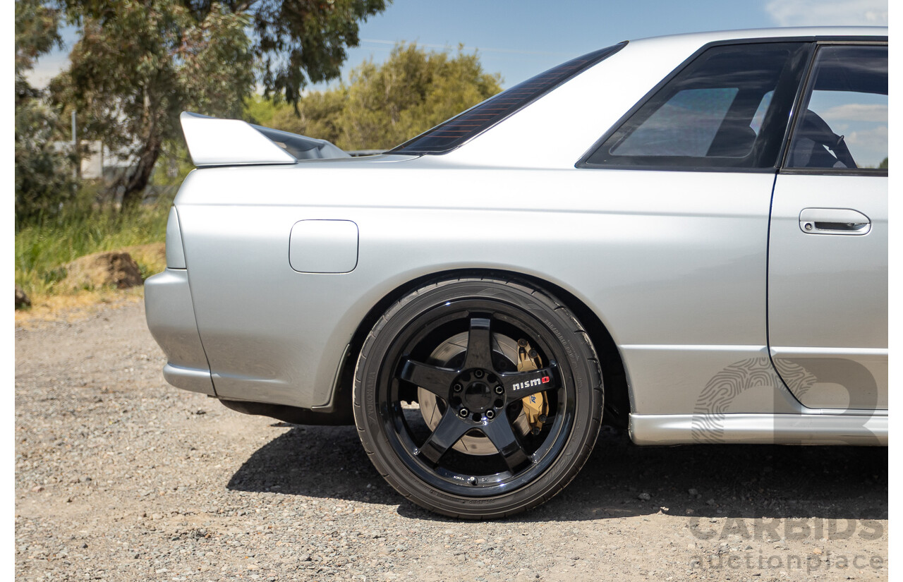 11/1989 Nissan Skyline GT-R Series 1 (AWD) BNR32 2d Coupe Silver Single Turbo 2.8L - Modified 493kw