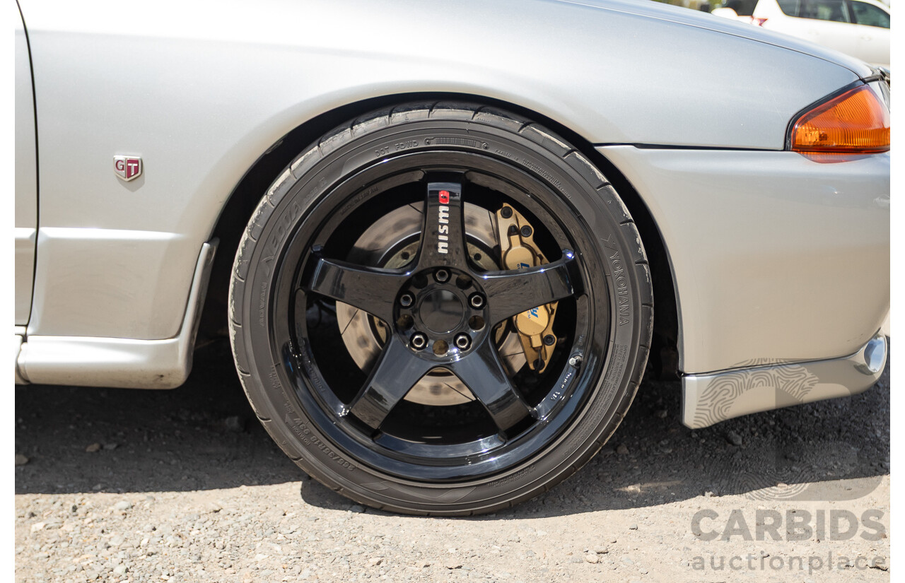 11/1989 Nissan Skyline GT-R Series 1 (AWD) BNR32 2d Coupe Silver Single Turbo 2.8L - Modified 493kw