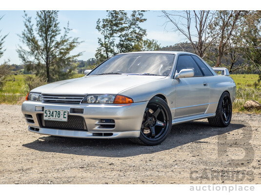 11/1989 Nissan Skyline GT-R Series 1 (AWD) BNR32 2d Coupe Silver Single Turbo 2.8L - Modified 493kw