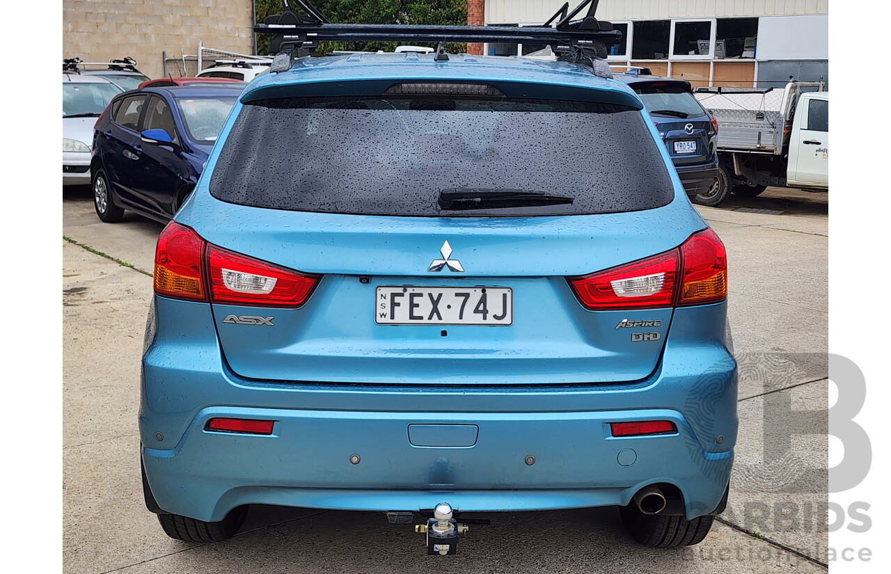 1/2011 Mitsubishi ASX Aspire (4wd) XA 4d Wagon Blue 1.8L