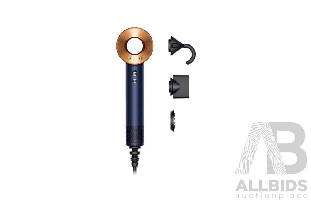 Dyson (113297) Supersonic Hair Dryer ( Prussian Blue/Rich Copper) - ORP $599 (Includes 1 Year Warranty From Dyson)