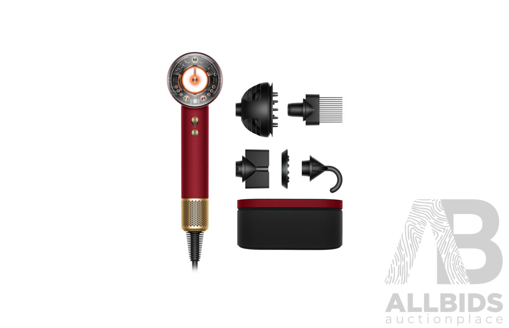 Dyson (594822) Supersonic Nural Intelligent Hair Dryer (Red Velvet/Gold) - ORP $749 (Includes 1 Year Warranty From Dyson)