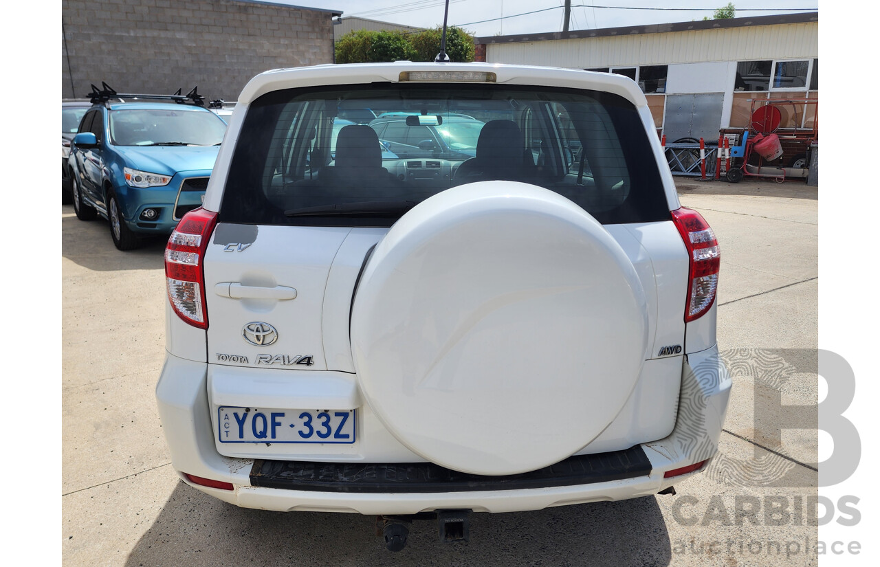 6/2011 Toyota Rav4 CV (4x4) ACA33R 08 UPGRADE 4d Wagon White 2.4L