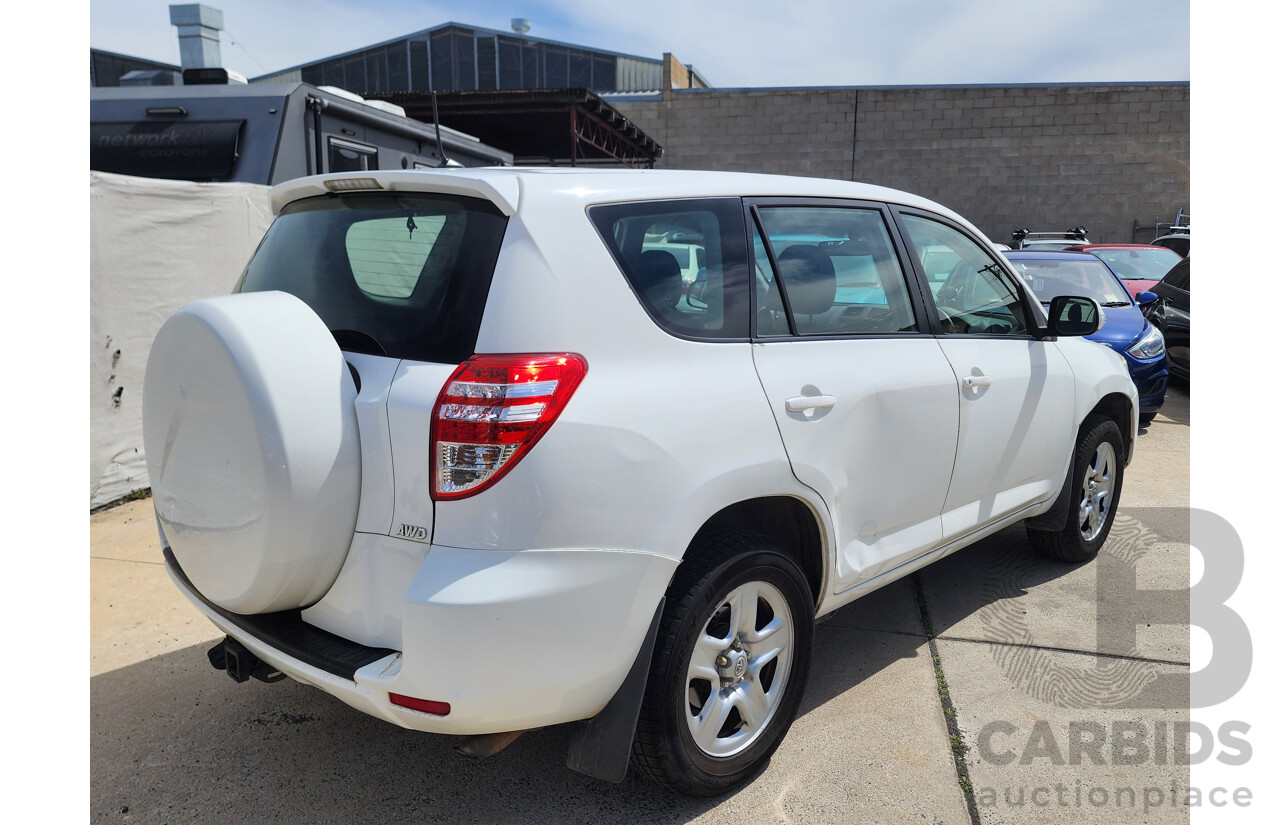 6/2011 Toyota Rav4 CV (4x4) ACA33R 08 UPGRADE 4d Wagon White 2.4L