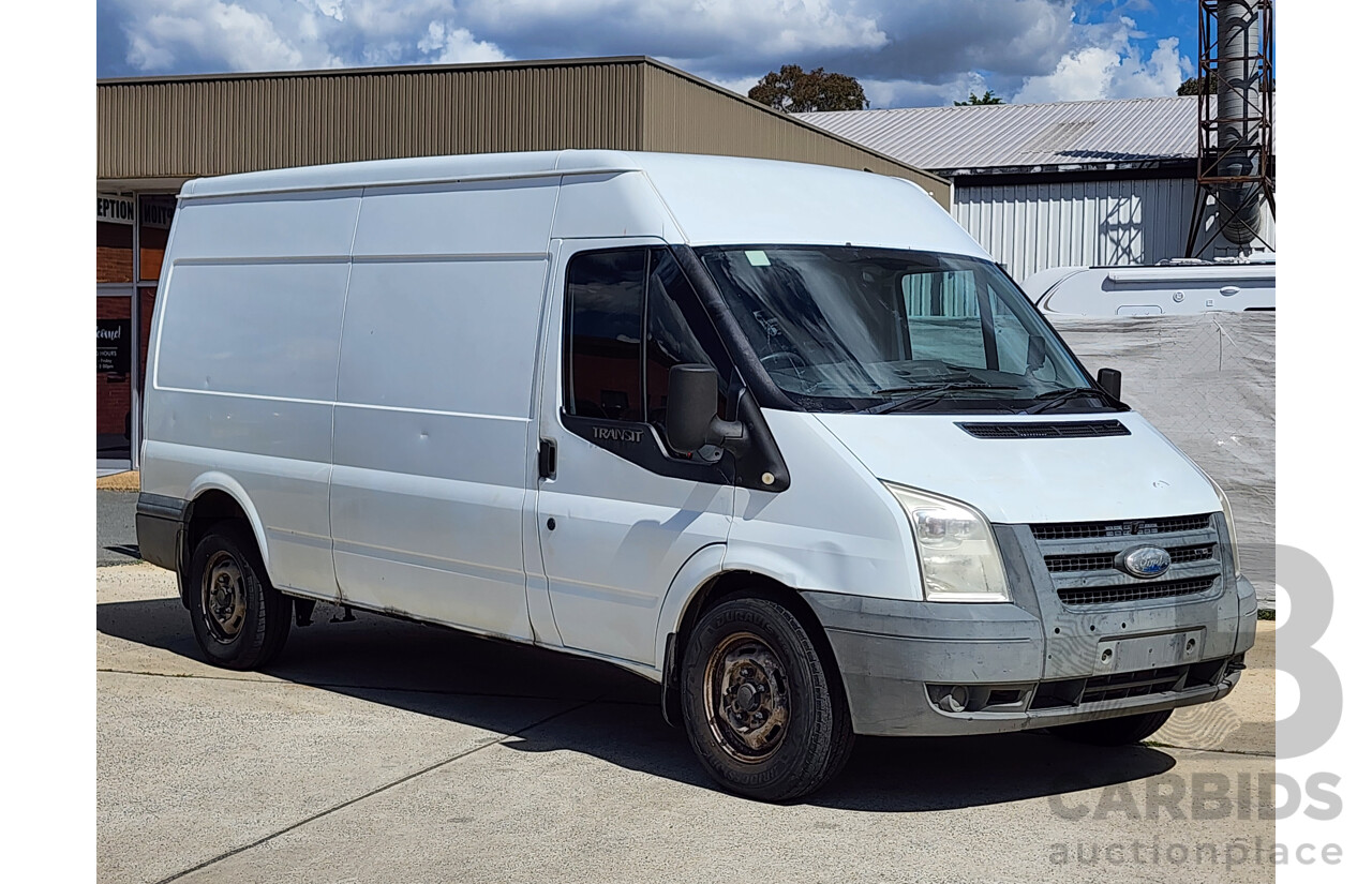 9/2008 Ford Transit HIGH (lwb) VM MY08 Van White 2.4L