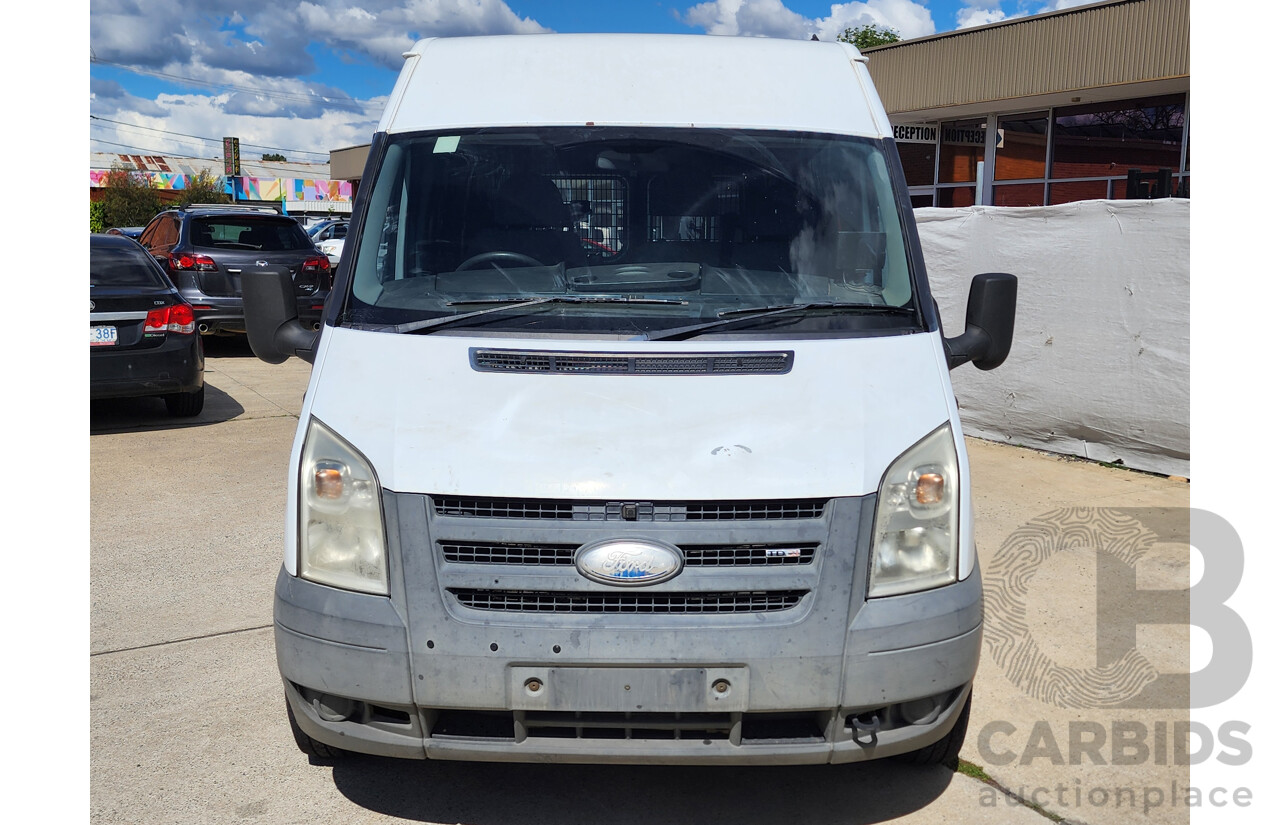 9/2008 Ford Transit HIGH (lwb) VM MY08 Van White 2.4L