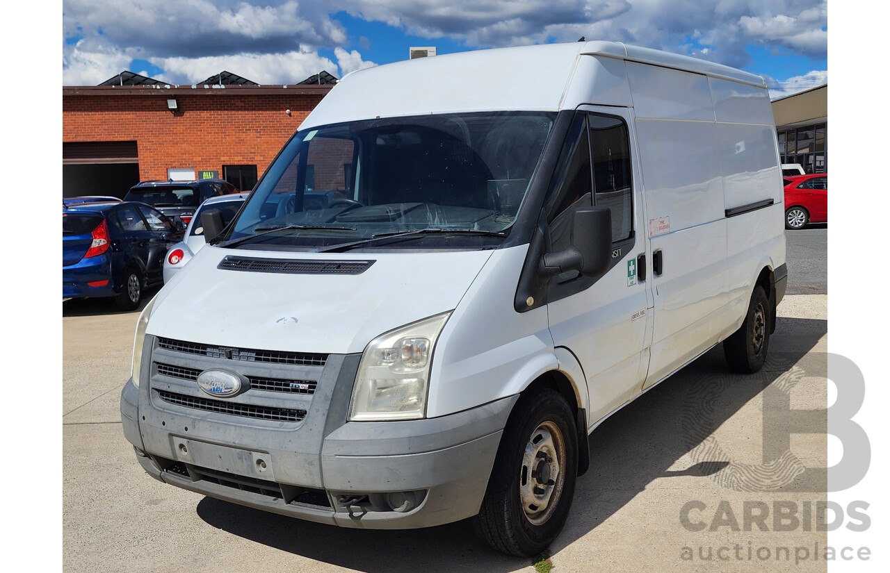 9/2008 Ford Transit HIGH (lwb) VM MY08 Van White 2.4L