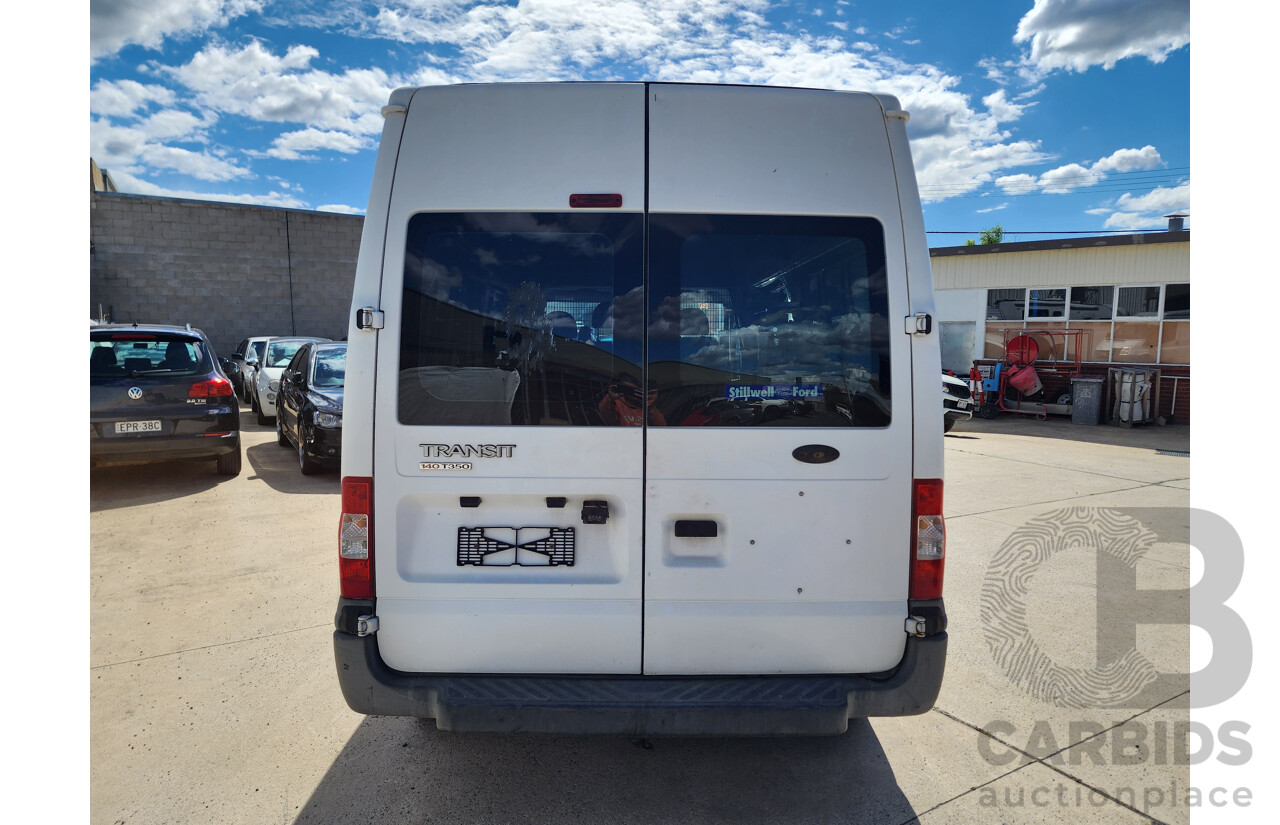 9/2008 Ford Transit HIGH (lwb) VM MY08 Van White 2.4L