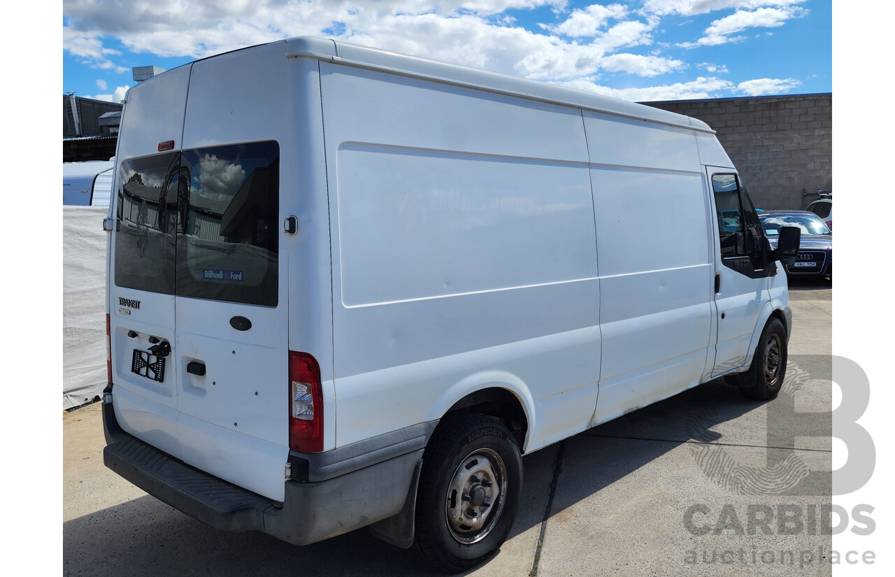 9/2008 Ford Transit HIGH (lwb) VM MY08 Van White 2.4L