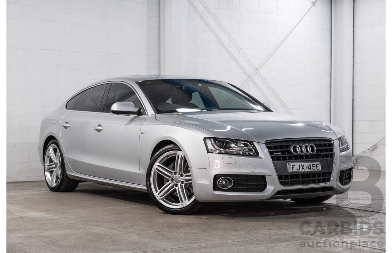 9/2011 Audi A5 Sportback 2.0 TFSI Quattro 8T MY13 5d Hatchback Ice Silver Metallic Turbo 2.0L