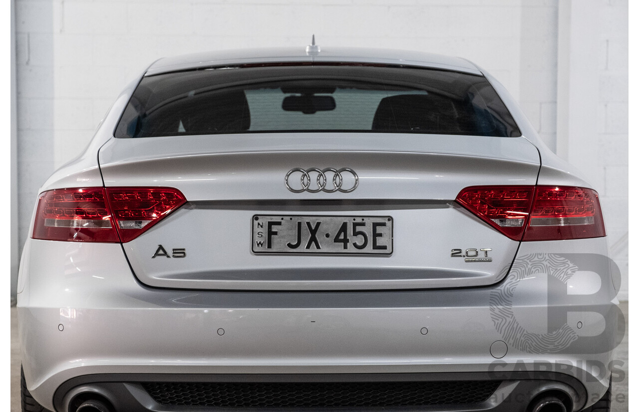 9/2011 Audi A5 Sportback 2.0 TFSI Quattro 8T MY13 5d Hatchback Ice Silver Metallic Turbo 2.0L